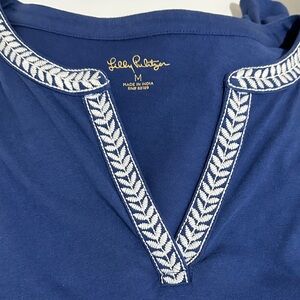 Lilly Pulitzer Royal Blue Top with White Detailing